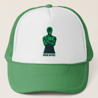 Epic Anime Swordsman "Nothing Happened" Gym Trucker Hat