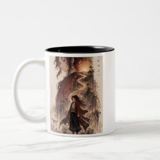 Epic Anime Warrior Coffee Mug – Fantasy Journey Ar