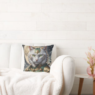 Epic Armoured Cat Warrior Cushion