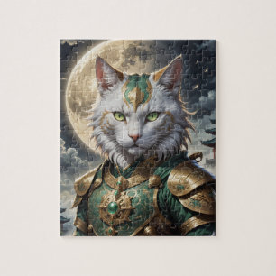 Epic Armoured Cat Warrior Jigsaw Puzzle