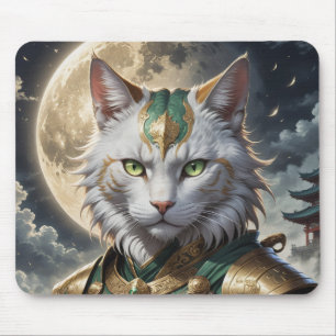 Epic Armoured Cat Warrior Mouse Mat