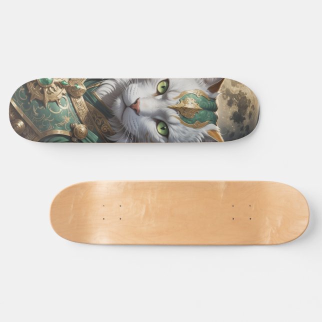 Epic Armoured Cat Warrior Skateboard (Horz)