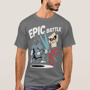 Epic Battle Funny Rock Paper Scissors family T-Shirt