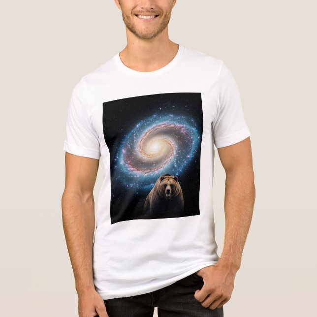  Epic Battle: Galaxy vs. Bear Tri-Blend Shirt (Front)
