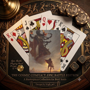 Epic Battle Playing Card Design