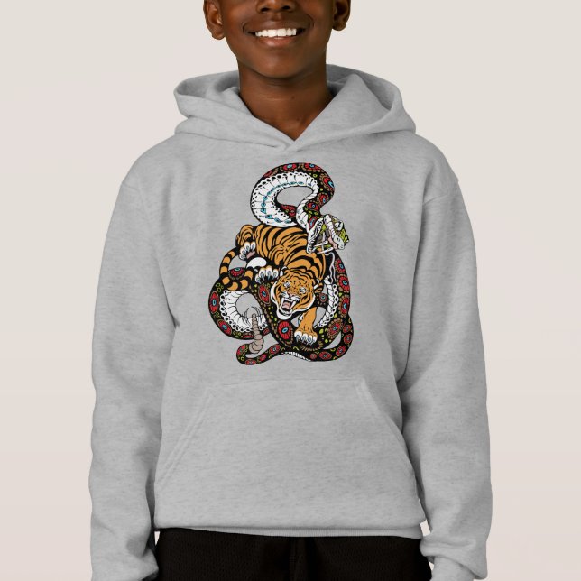 Epic Battle: Tiger vs. Snake Art (Front)