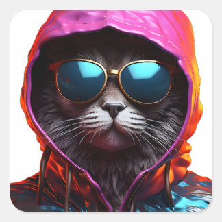 Epic Cat with Sunglasses Sticker