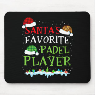 Epic Coach Favorite s Player Padel Santa Padel Fun Mouse Mat