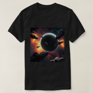 EPIC COSMIC SHIP, INTERSTELLAR THRUSTERS VOYAGE T-Shirt