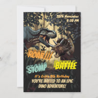 Epic Dinosaur Stomp, Roar and Battle Birthday