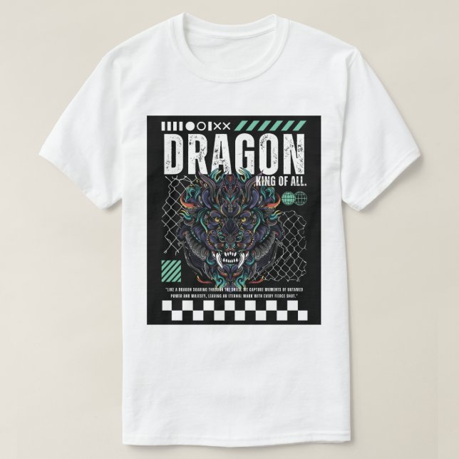 Epic Dragon Graphic T-Shirt Design (Design Front)