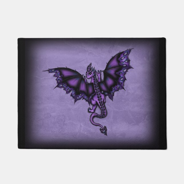 epic dragon purple doormat (Front)