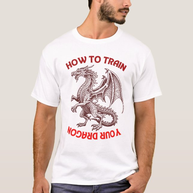  Epic Dragon Rider Fantasy Adventure Tee (Front)