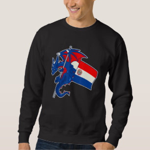 Epic Dragon With Paraguay Flag Paraguayan Sweatshirt