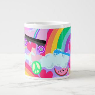 Epic Eighties Explosion Large Coffee Mug