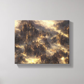 Epic eldin ring movie landscape canvas print