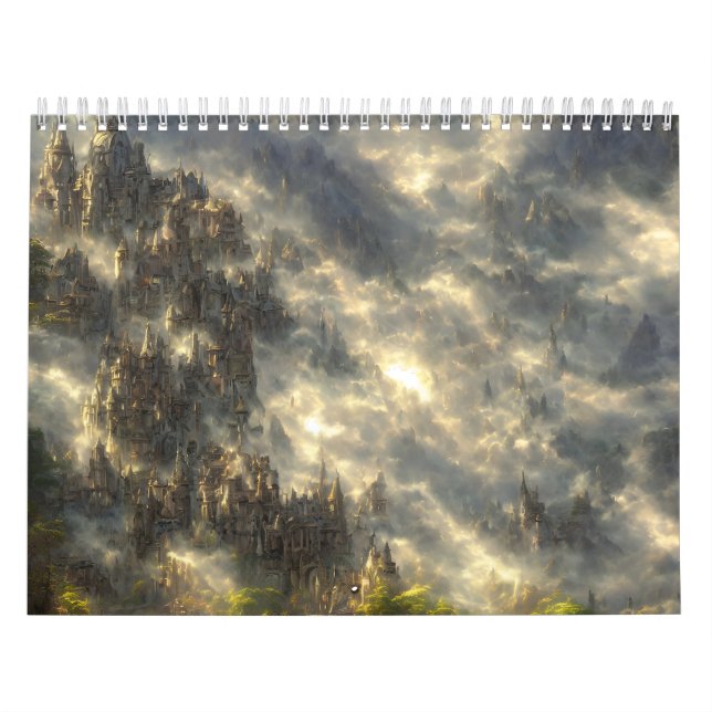 Epic eldin ring movie landscape cyberpunk calendar (Cover)