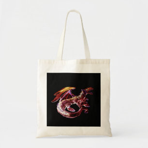 Epic Enchanting Ruby Red Dragon Adventure Tote Bag