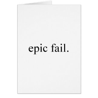 epic fail.
