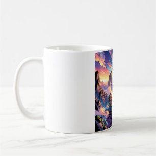 Epic Fantasy Adventure Anime-Inspired Coffee Mug