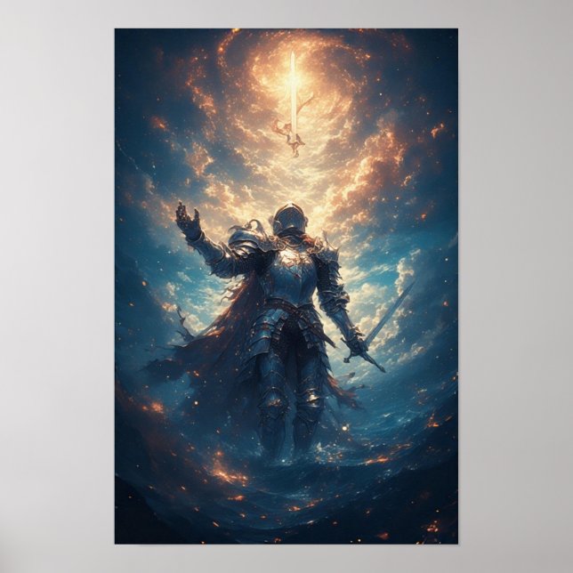 Epic Fantasy Knight Poster (Front)