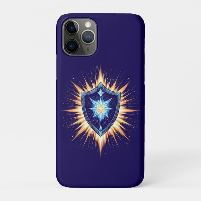 Epic Fantasy Shield with Radiant Energy Burst – Ma Case-Mate iPhone Case (Back)