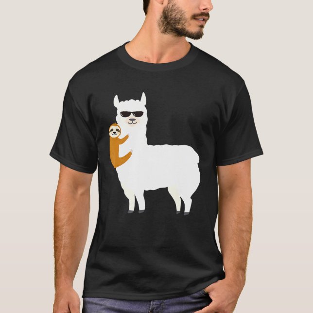 Epic Fashion Deal Sloth Riding Llama  For Women Me T-Shirt (Front)