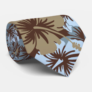 Epic Floral Hibiscus Hawaiian Necktie