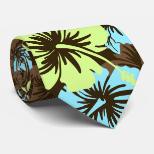 Epic Floral Hibiscus Hawaiian Necktie