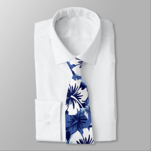 Epic Floral Hibiscus Hawaiian Two-sided Printed Tie