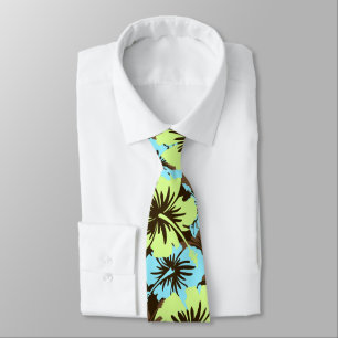Epic Floral Hibiscus Hawaiian Two-sided Printed Tie