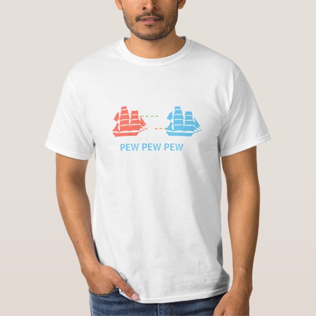 Epic Future Past Naval Battle T-Shirt (Front)