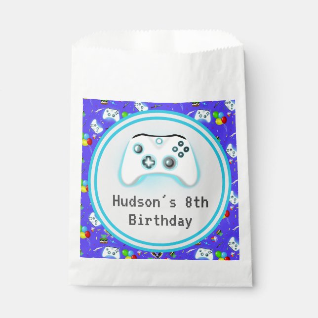 Epic Gamer Happy Birthday Critical Hit! Favour Bags (Front)