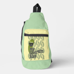 Epic Gherkin Pickle Life Fashion Parody Humor Sling Bag
