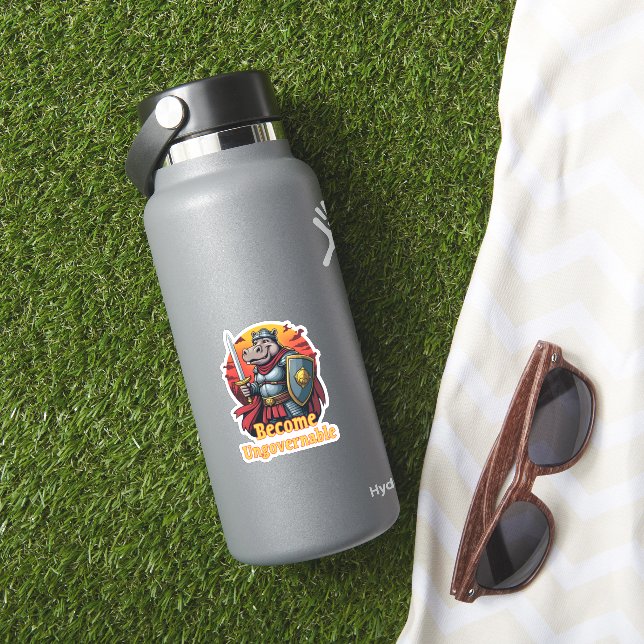 Epic Gladiator Warrior Moo Deng Hippo Become Ungov (HydroFlask Insitu)