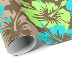 Epic Hibiscus Floral Hawaiian Wrapping Paper