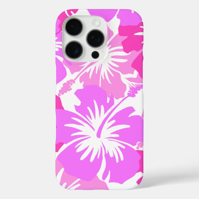 Epic Hibiscus Hawaiian Floral Aloha Shirt Pink Case-Mate iPhone Case (Back)