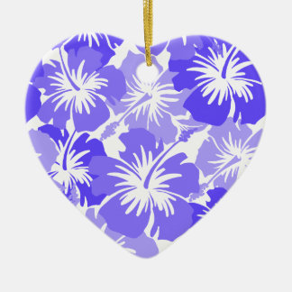 Epic Hibiscus Hawaiian Floral Aloha Shirt Print Ceramic Tree Decoration