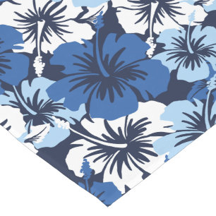 Epic Hibiscus Hawaiian Floral Short Table Runner