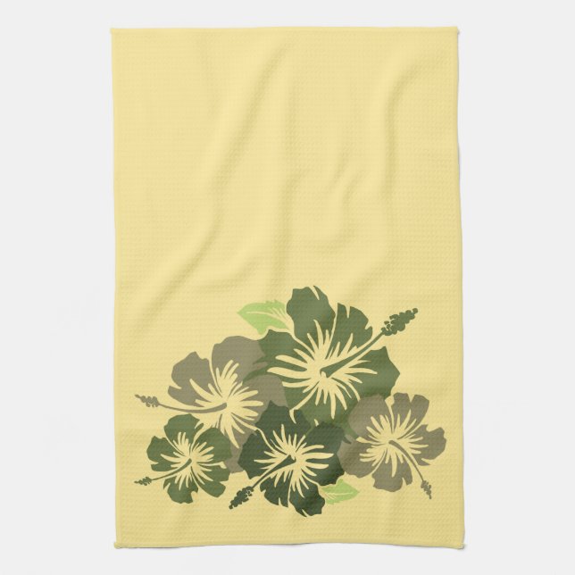 Epic Hibiscus Hawaiian Kitchen Towel (Vertical)
