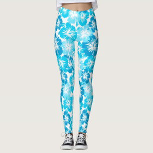 Epic Hibiscus Hawaiian Tropical Floral Leggings