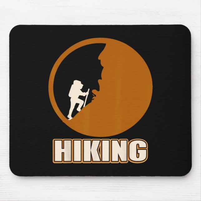 Epic Hiking Mountain Climbing Outdoor Adventure Tr Mouse Mat (Front)