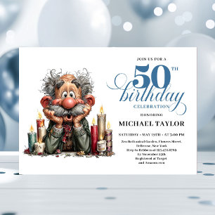 Epic Humor For Him 50th Birthday Bash Invitation