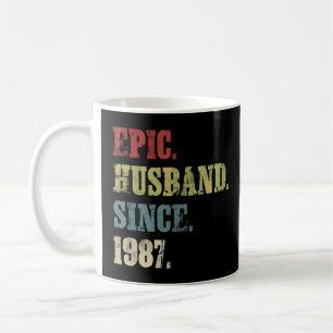 Epic Husband Since 1987 35th Wedding Aniversary Coffee Mug