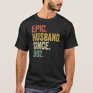 Epic Husband Since 1991 32 Years 32nd Wedding Anni T-Shirt