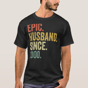 Epic Husband Since 2000 23 Years 23rd Wedding Anni T-Shirt