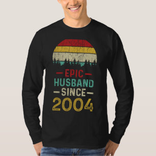 Epic Husband Since 2004 Couple 19th Year Wedding A T-Shirt