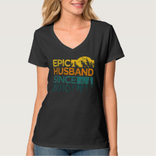 Epic Husband Since 2010 Anniversary Best Spouse T-Shirt