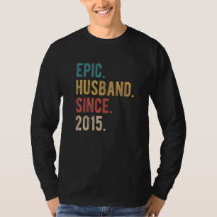 Epic Husband Since 2015  7th Wedding Aniversary Fo T-Shirt