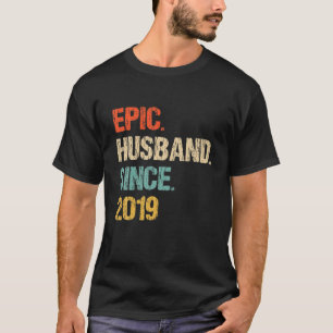 Epic Husband Since 2019 - 2Nd Wedding Anniversary T-Shirt